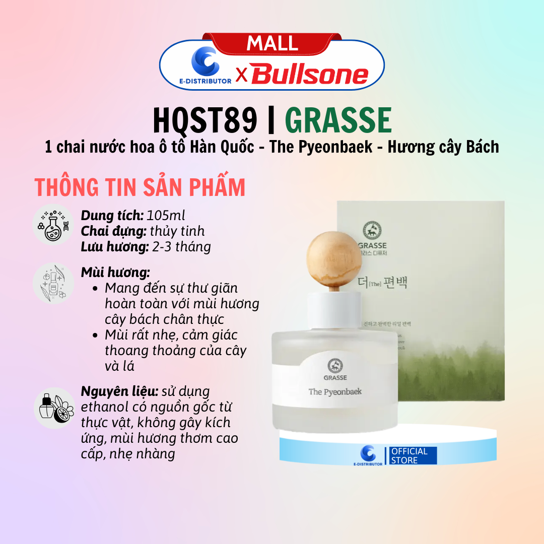 Nước Hoa Ô Tô Bullsone Cypress (Hương Cây Bách) 105ml HQST89