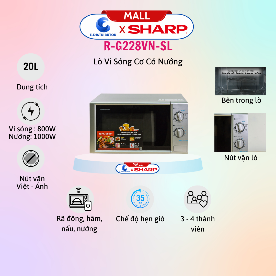 Lò vi sóng Sharp R-G228VN-SL