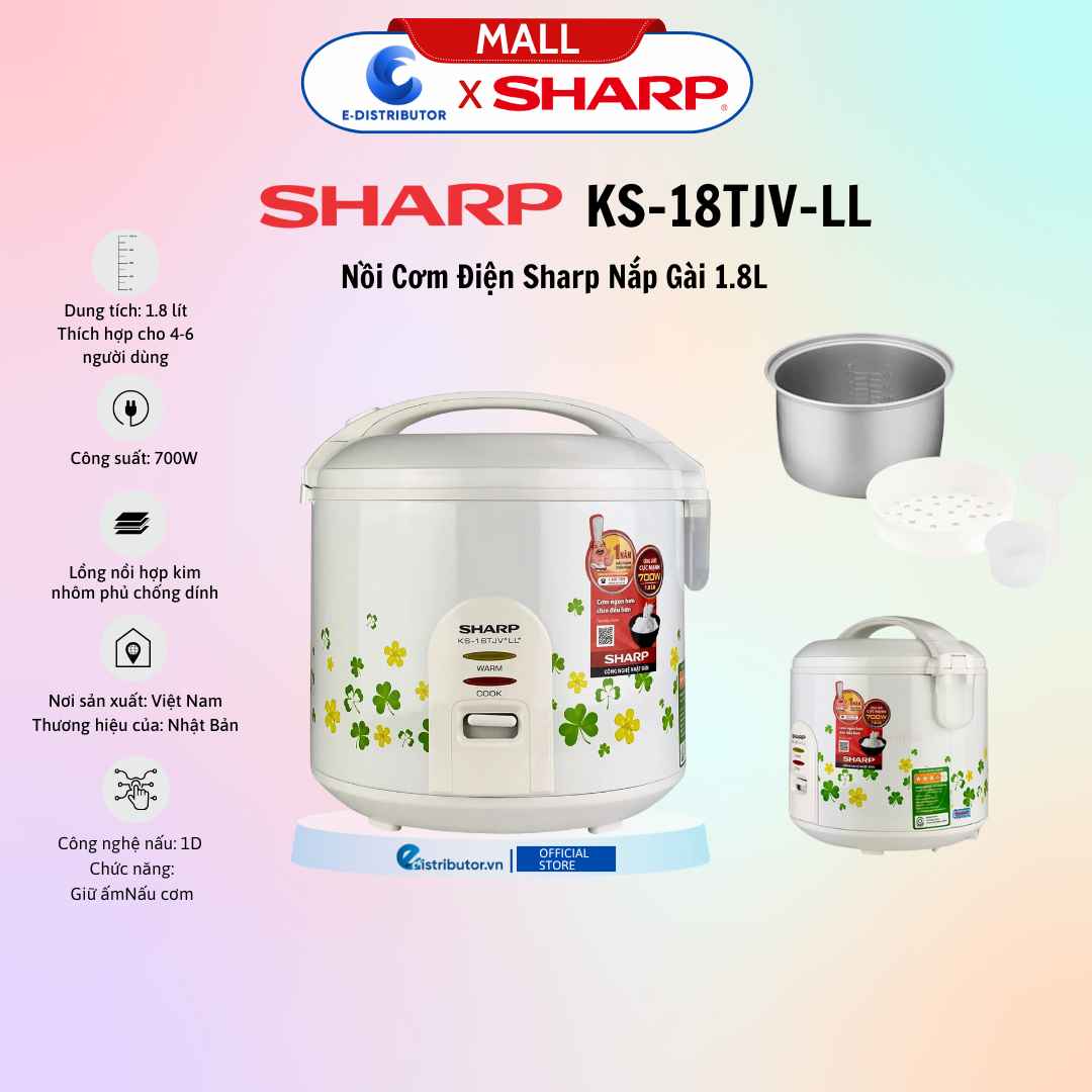 Nồi cơm điện Sharp KS-18TJV