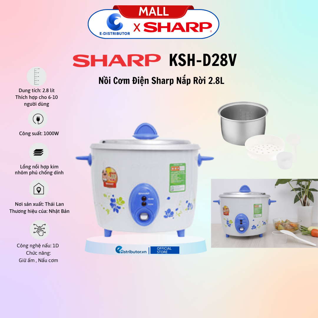 Nồi cơm điện Sharp KSH-D28V