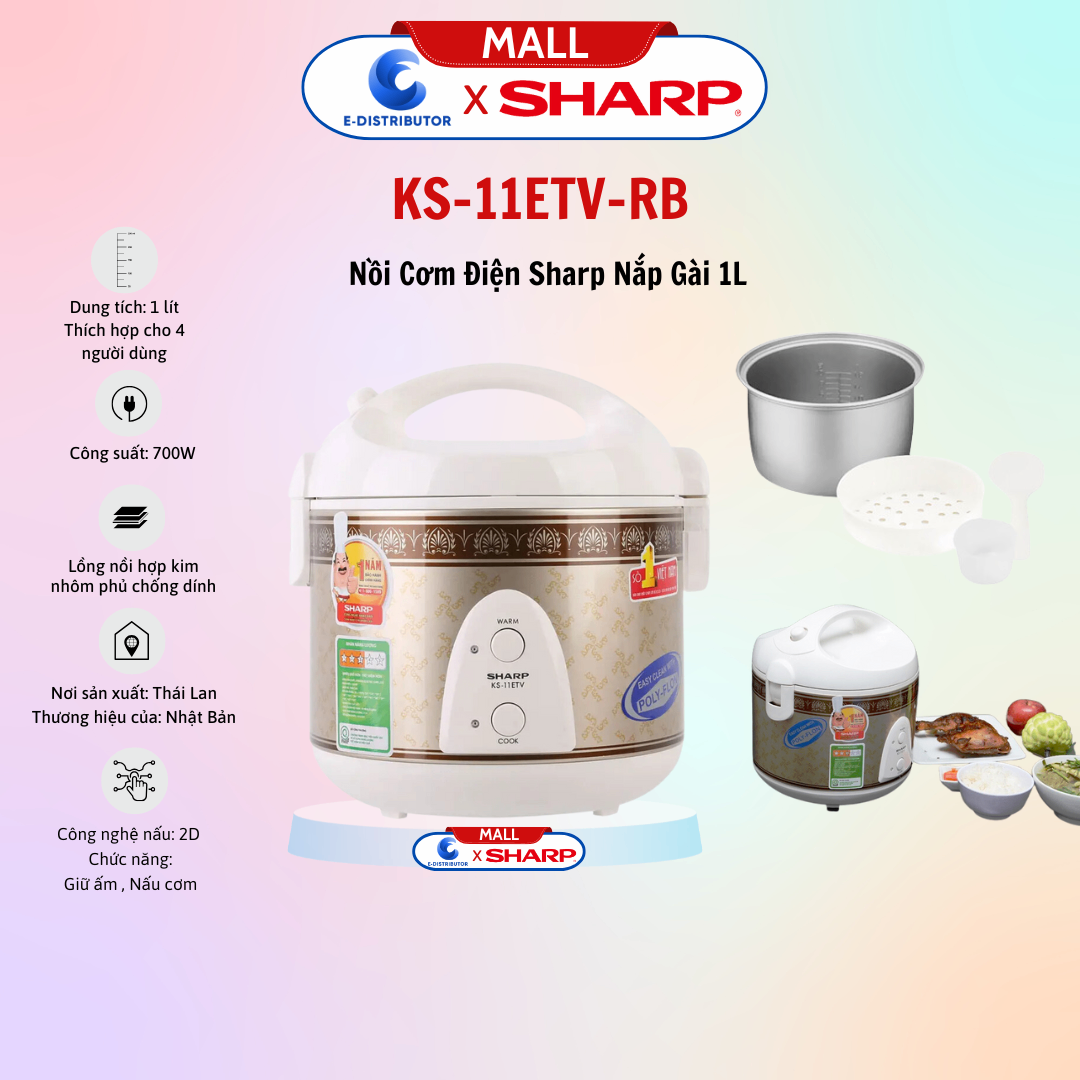 Nồi cơm điện Sharp KS-11ETV 