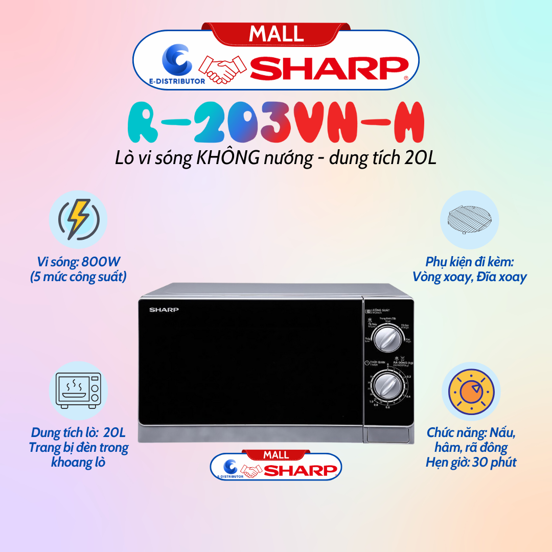 Lò vi sóng Sharp R-203VN-M