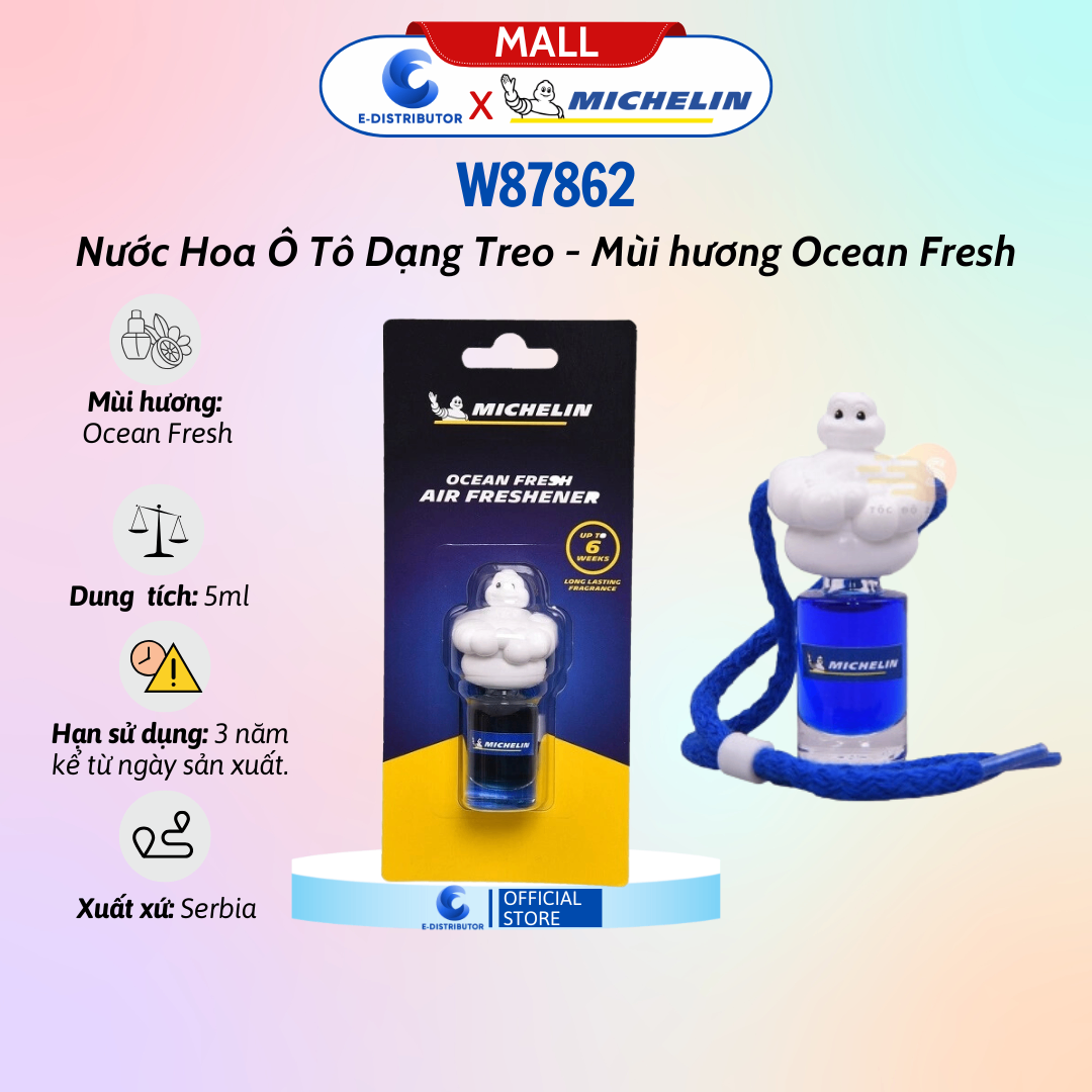 Lọ Nước Hoa Oto Michelin Dạng Treo Hương Ocean Fresh 5ml W87862/31814