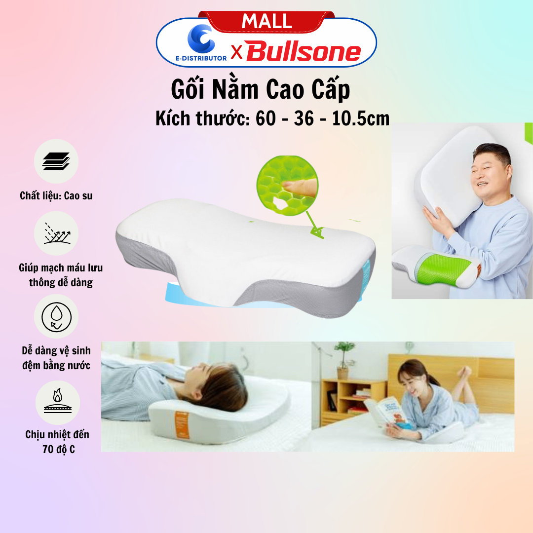 Gối đầu cao cấp Bullsone HQGD04