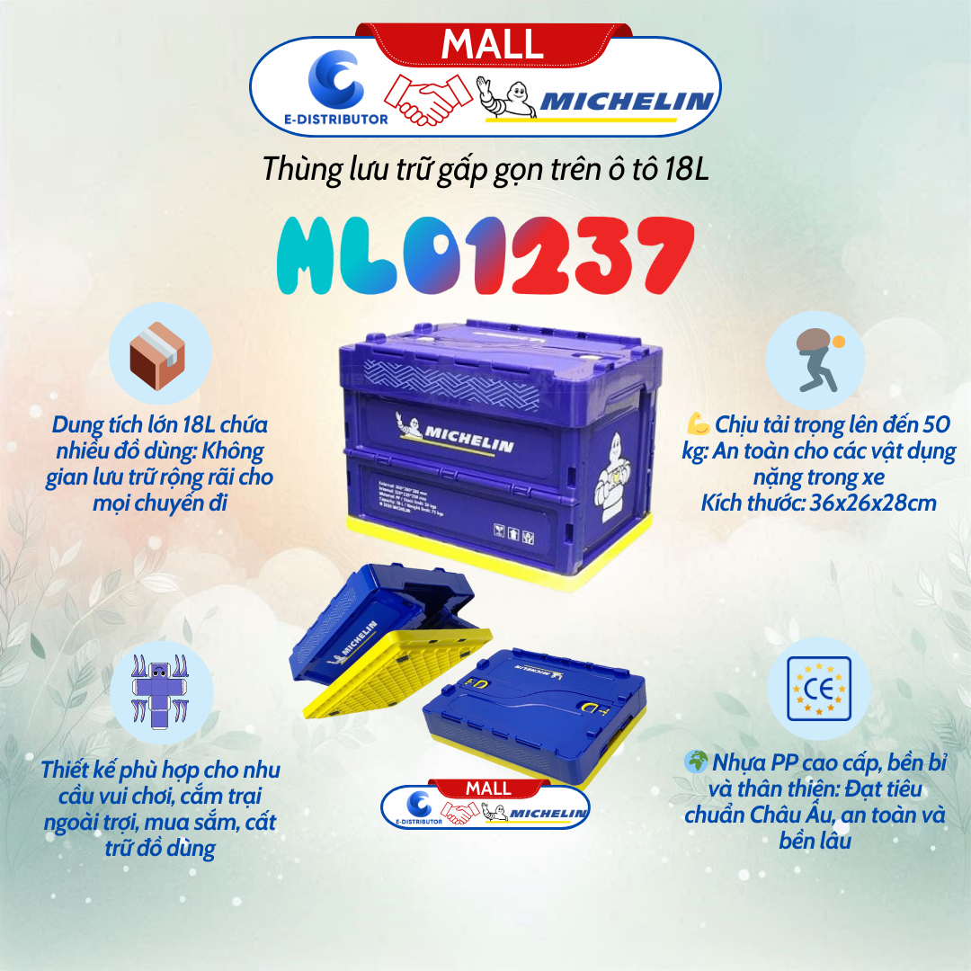 Hộp lưu giữ đồ Michelin 18L - ML01237 - Hàng chính hãng