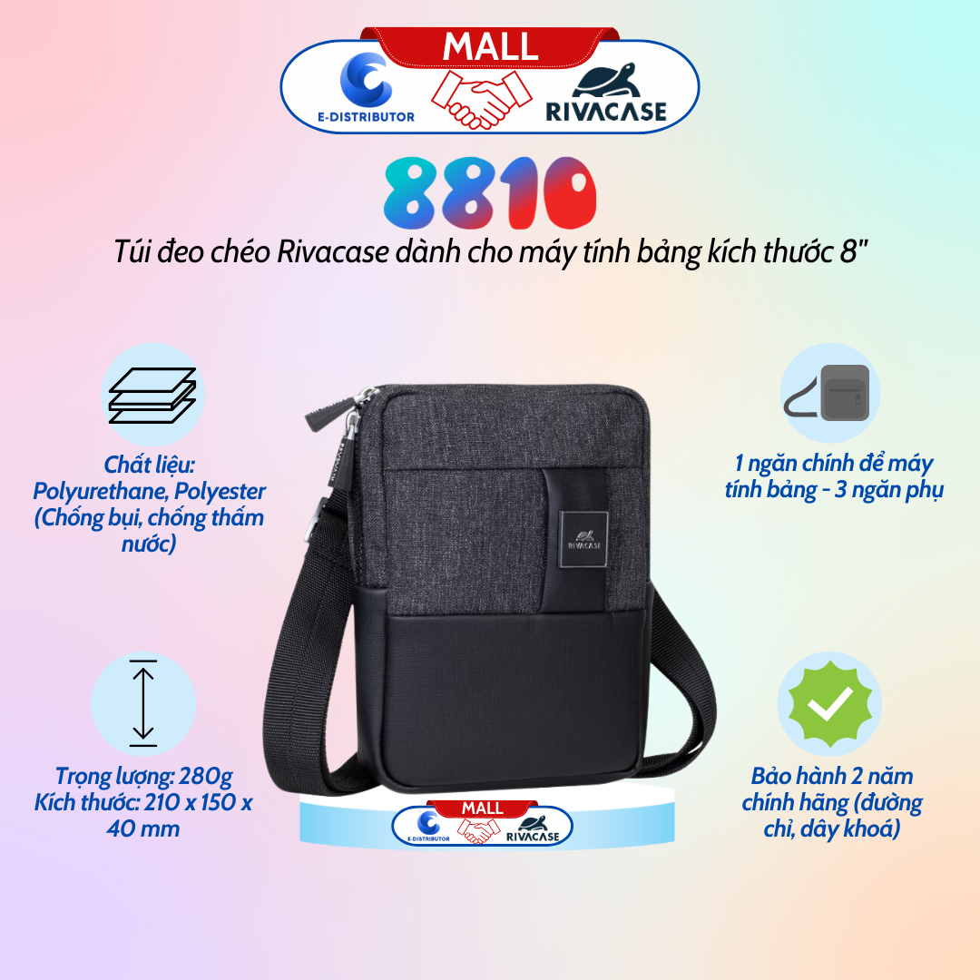 Túi đeo chéo Rivacase 8810 dành cho máy tính bảng 8