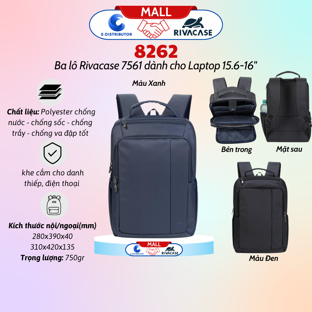 Ba lô dành cho máy tính xách tay có trọng lượng nhẹ hỗ trợ kích thước màn hình 16.5