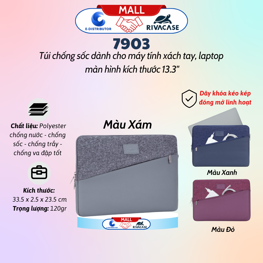 Túi chống sốc Rivacase 7903 dành cho Laptop 13.3