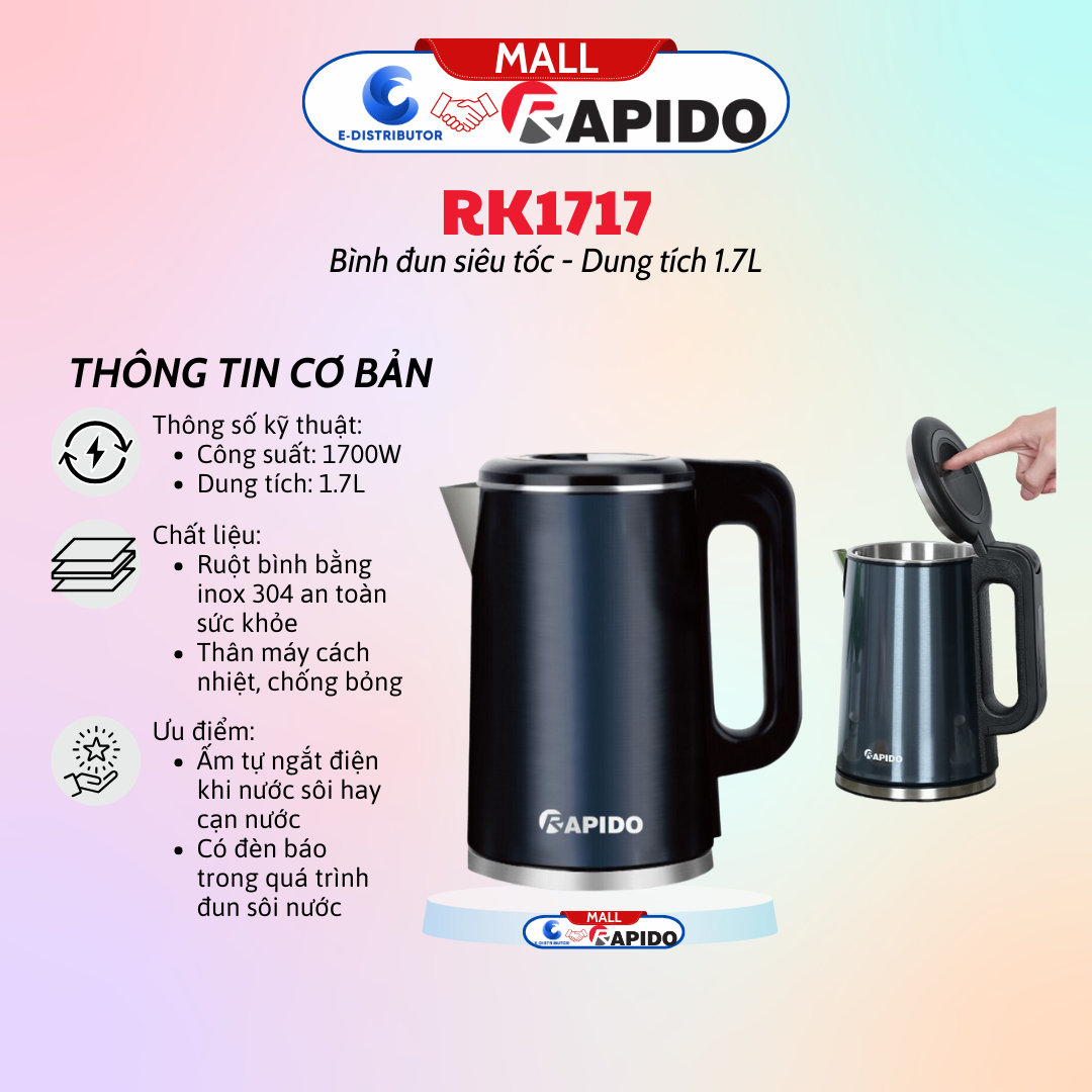 Ấm đun siêu tốc RK1717