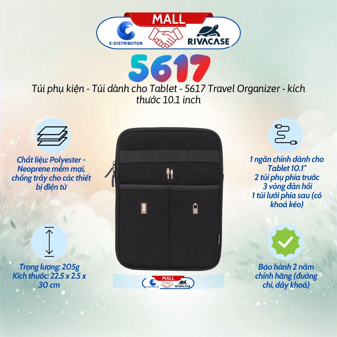 Túi đựng phụ kiện Rivacase 5617 dành cho Tablet 10.1
