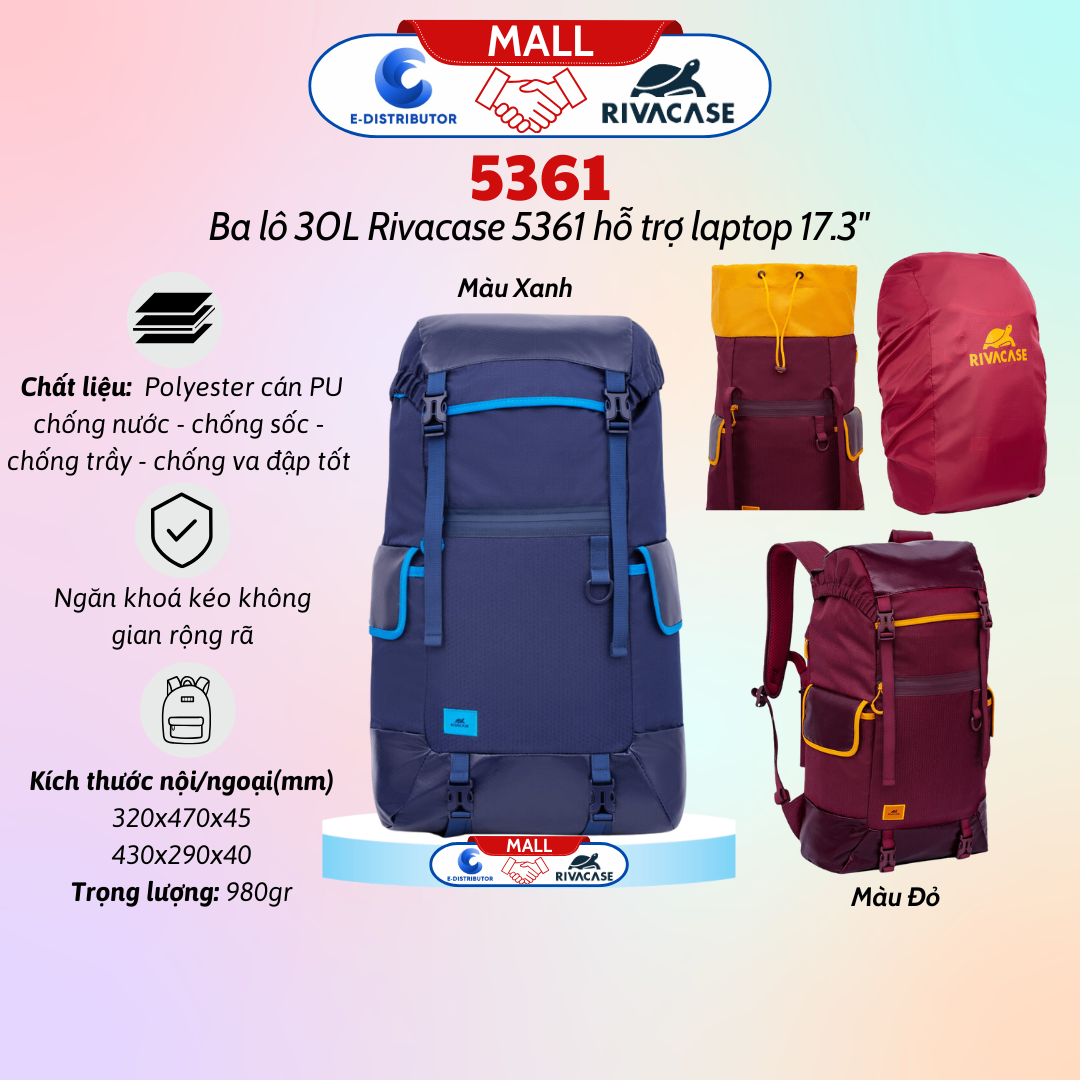 Ba lô đa năng dùng cho gym & sport. Dung tích 30L hỗ trợ kích thước màn hình 17.3