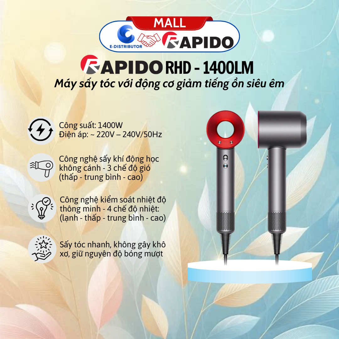 Máy sấy tóc Rapido RHD-1400LM
