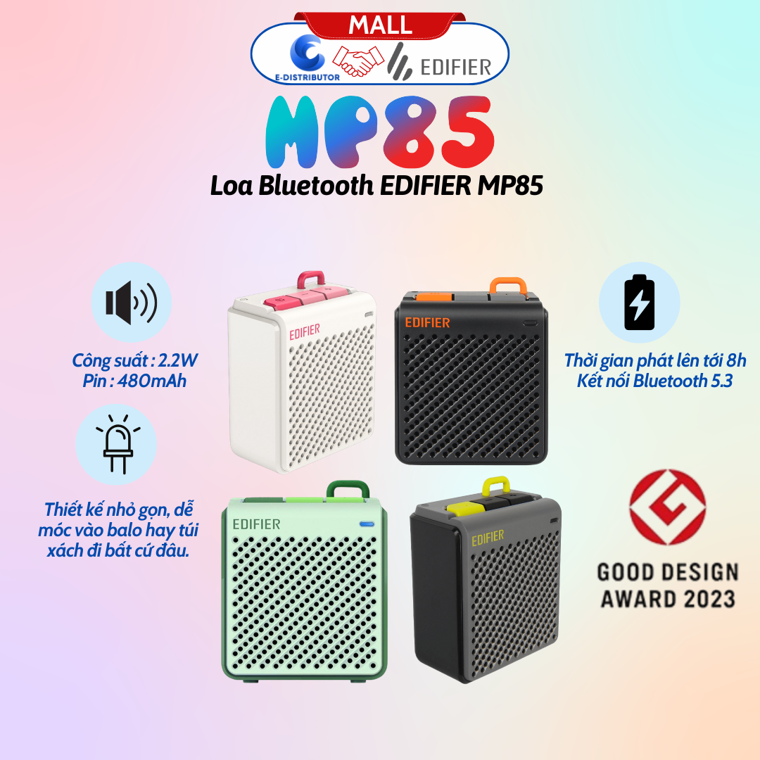 Loa Bluetooth EDIFIER MP85 - Màu ngẫu nhiên