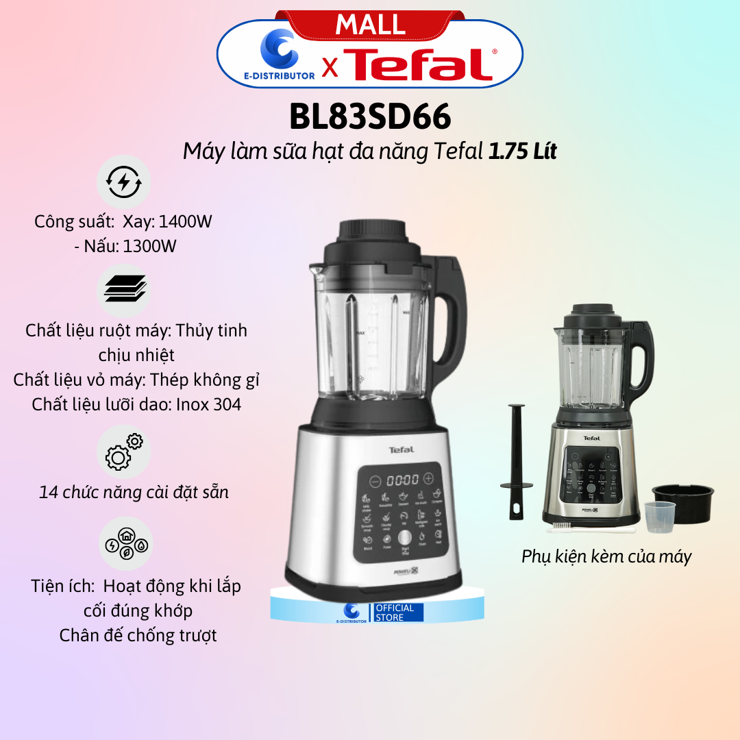 Máy xay nấu đa năng Tefal Perfectmix Cook BL83SD66 - 1.75L