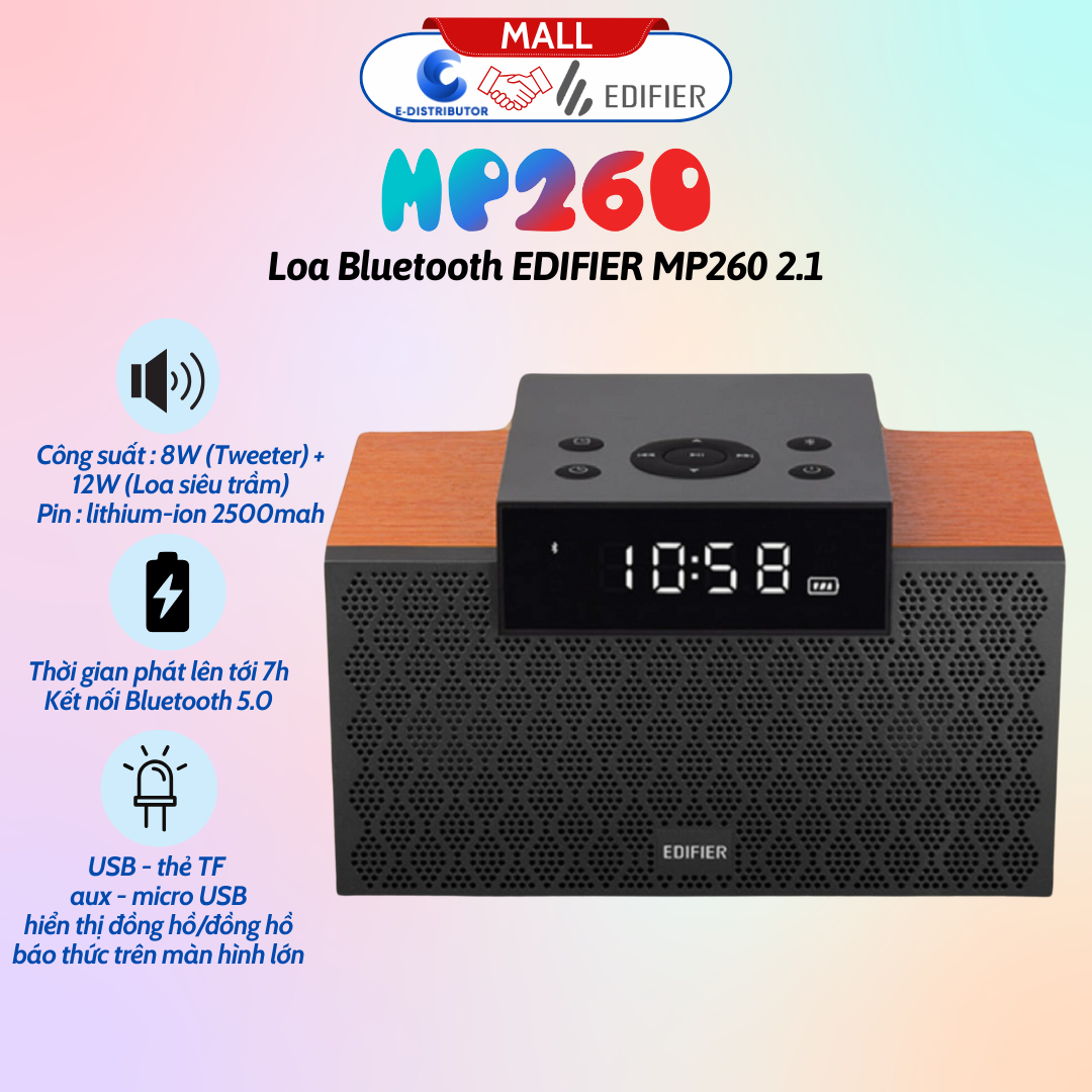 Loa Bluetooth EDIFIER MP260 - màu ngẫu nhiên