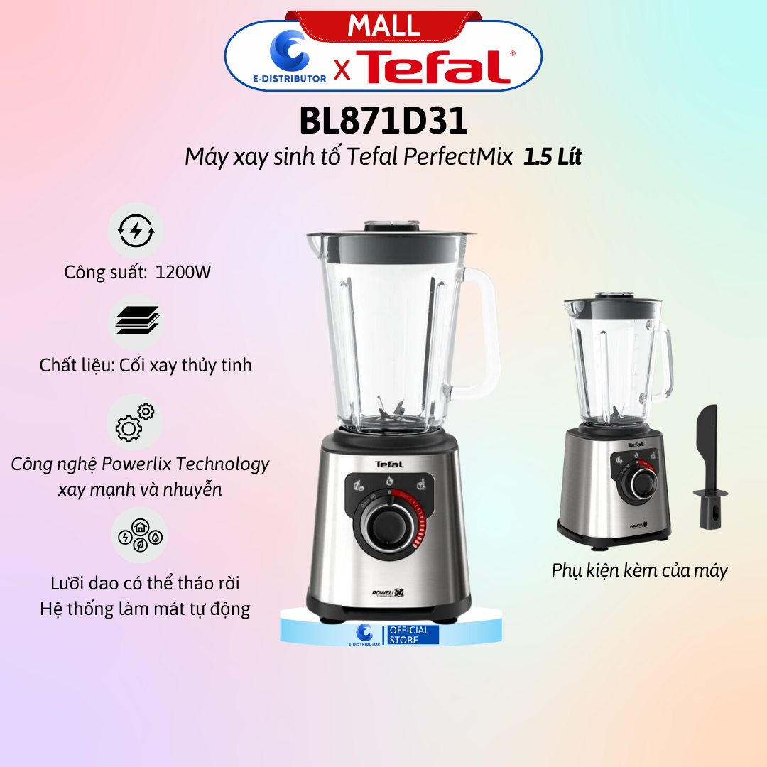Máy xay sinh tố Tefal PerfectMix BL871D31