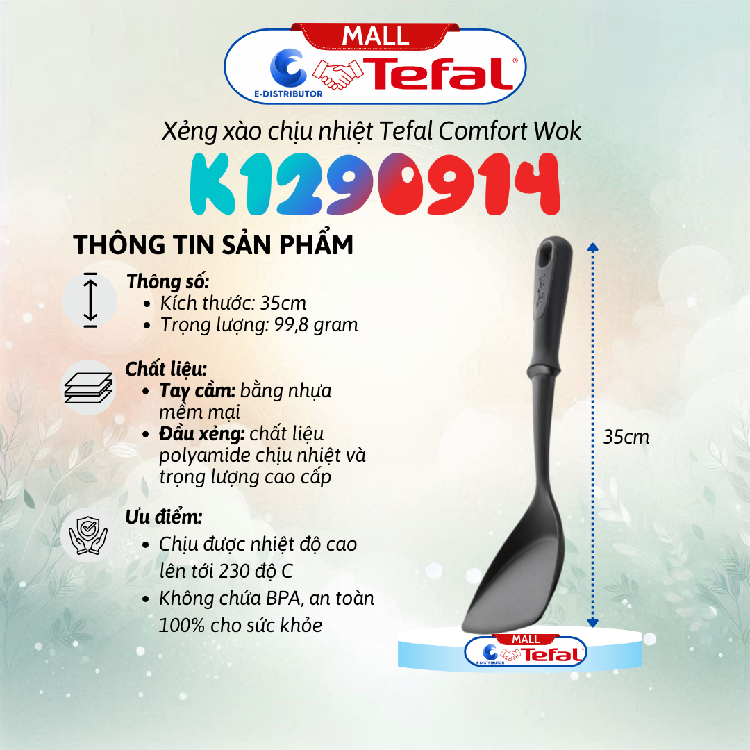 Xẻng xào chịu nhiệt Tefal Comfort K1290914