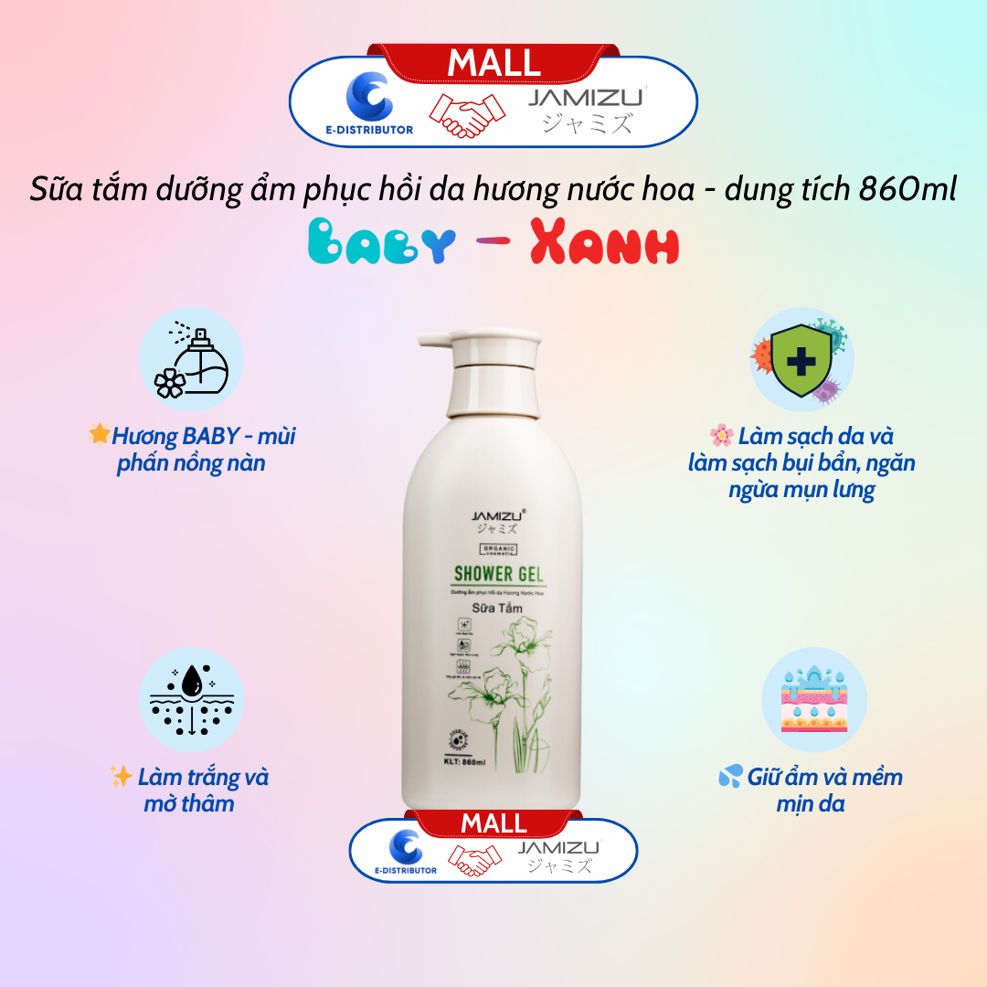 Sữa Tắm Hương Baby (860ml) JAMIZU - SHOWER GEL