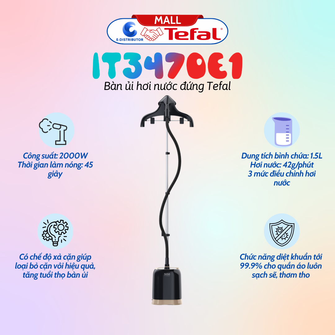 Bàn ủi hơi nước đứng Tefal IT3470E1