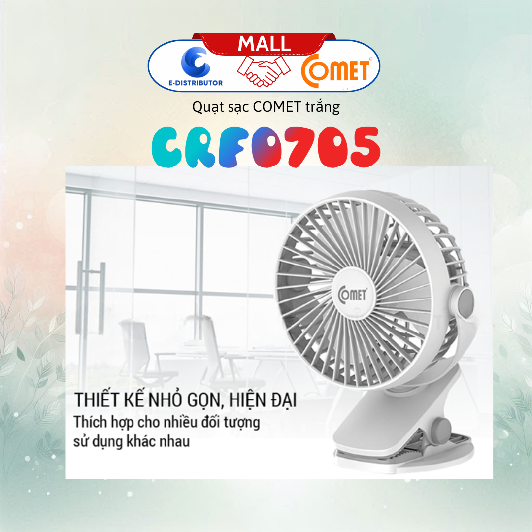 Quạt sạc Comet - CRF0705 WH