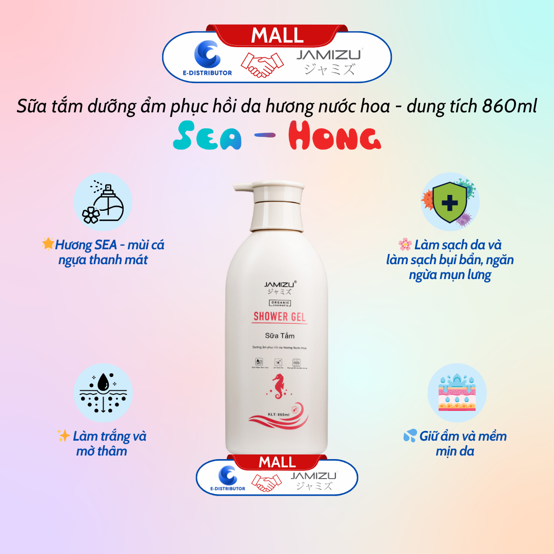 Sữa Tắm Hương Cá Ngựa (860ml) JAMIZU - SHOWER GEL