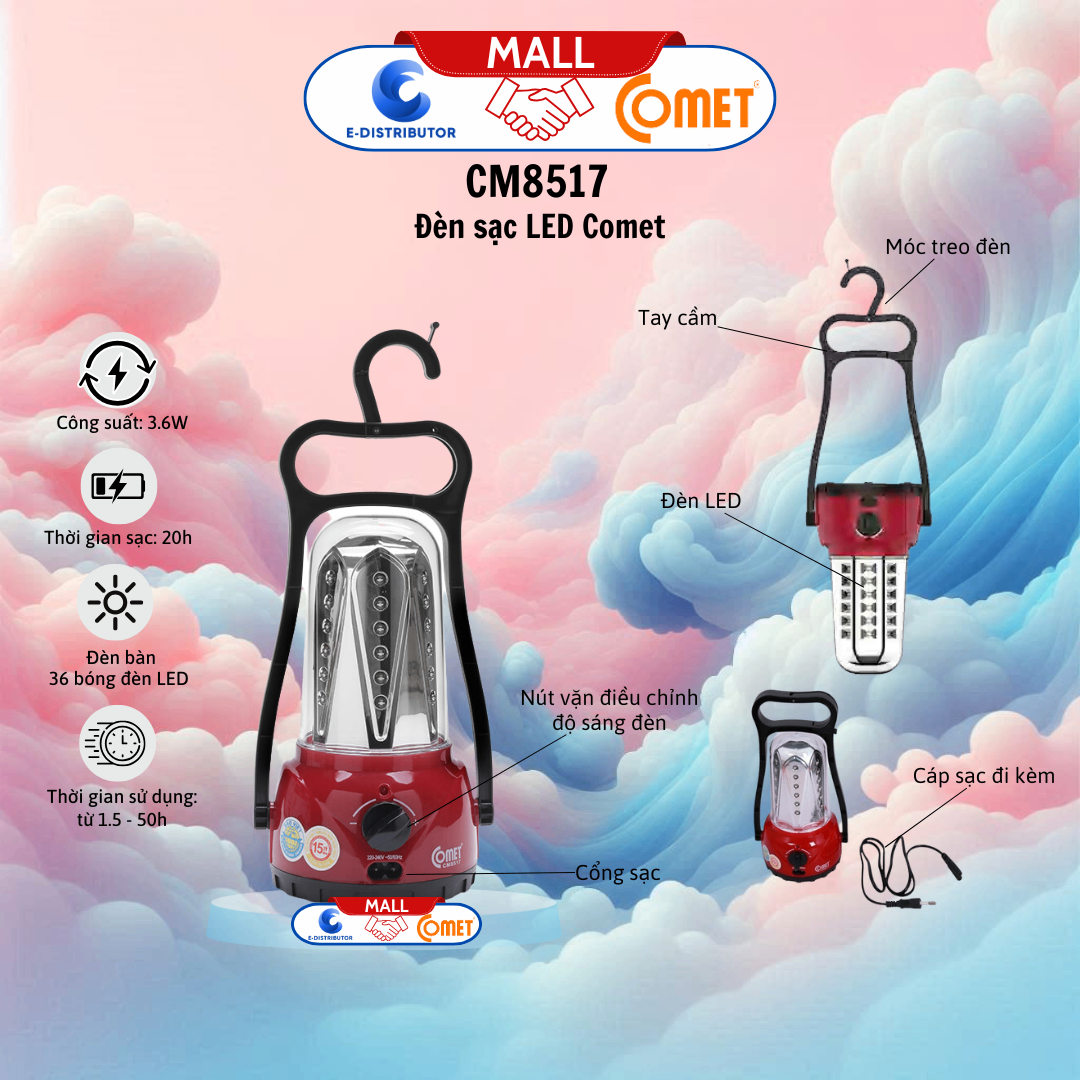 Đèn sạc Comet - CM8517
