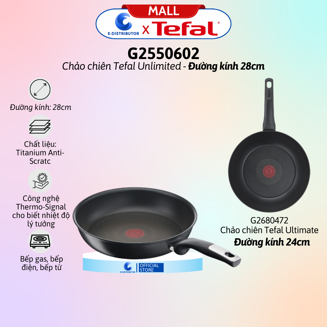 Chảo chiên Tefal Unlimited 28cm Tefal G2550602