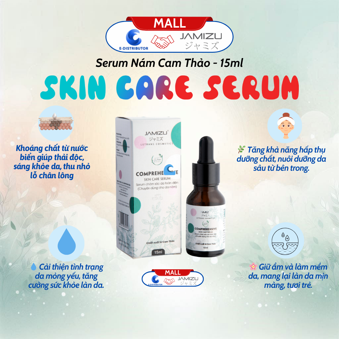 Serum Nám Cam Thảo (15ml) JAMIZU - COMPREHENSIVE SKIN CARE SERUM