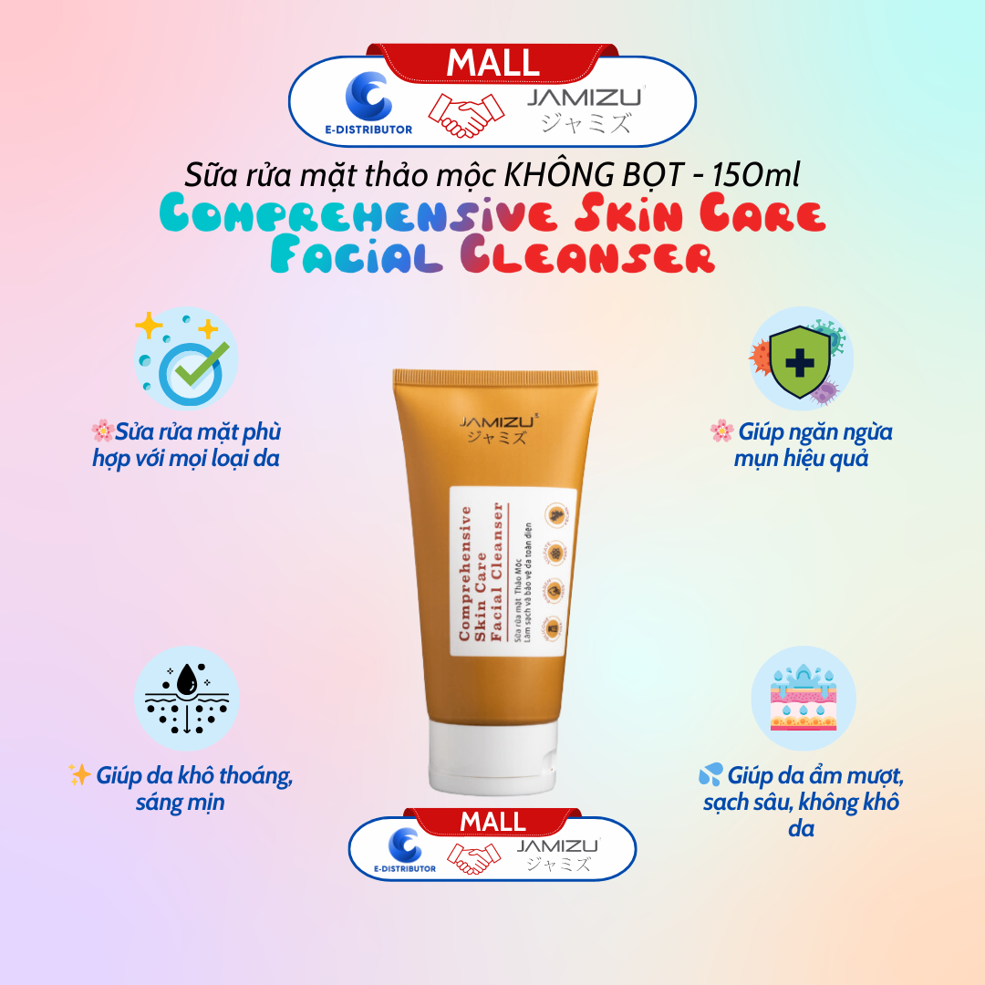 Sữa Rửa Mặt Thảo Mộc (150g) JAMIZU - COMPREHENSIVE SKIN CARE FACIAL