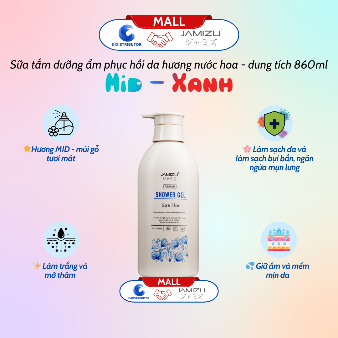 Sữa Tắm Hương Mid (860ml) JAMIZU - SHOWER GEL