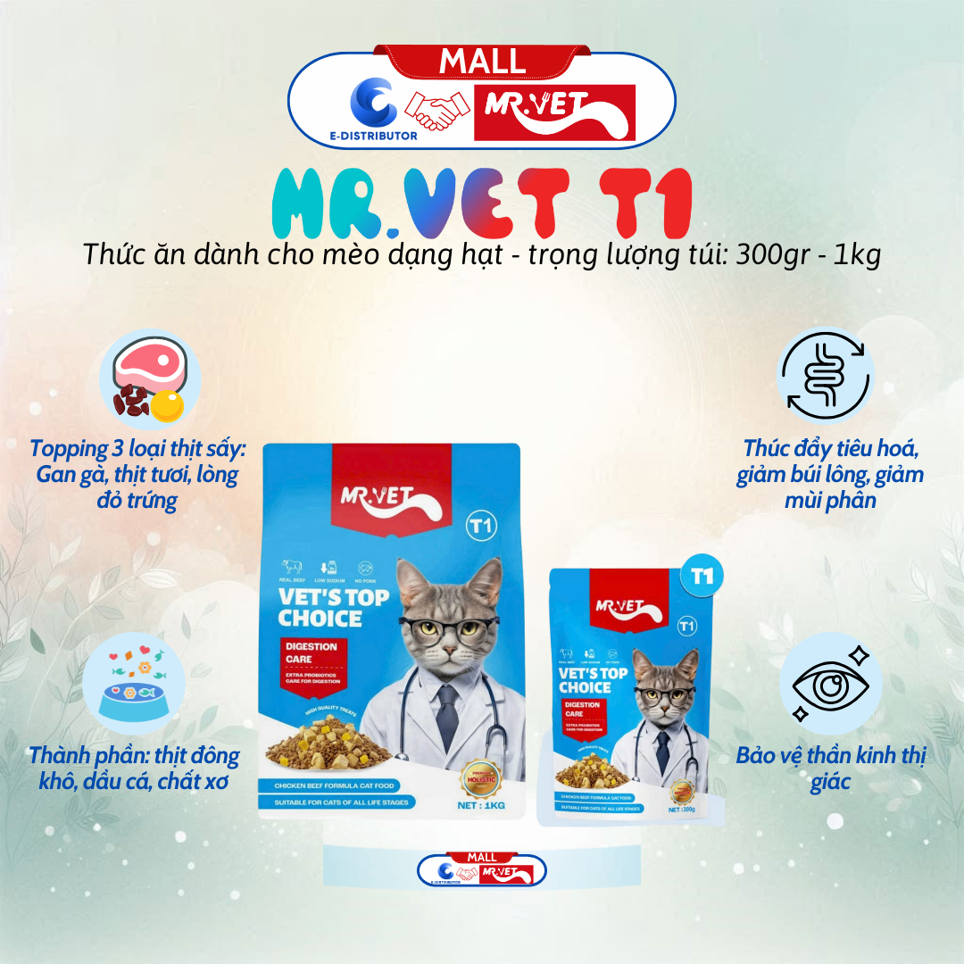 Hạt MrVet T1 300g