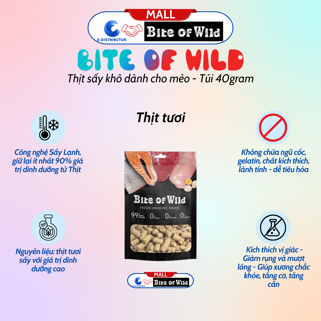 Thịt Sấy Bite Of Wild Thịt Tươi