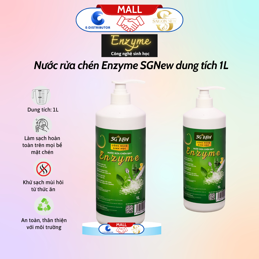 Nước rửa chén Enzyme SGNEW 1l