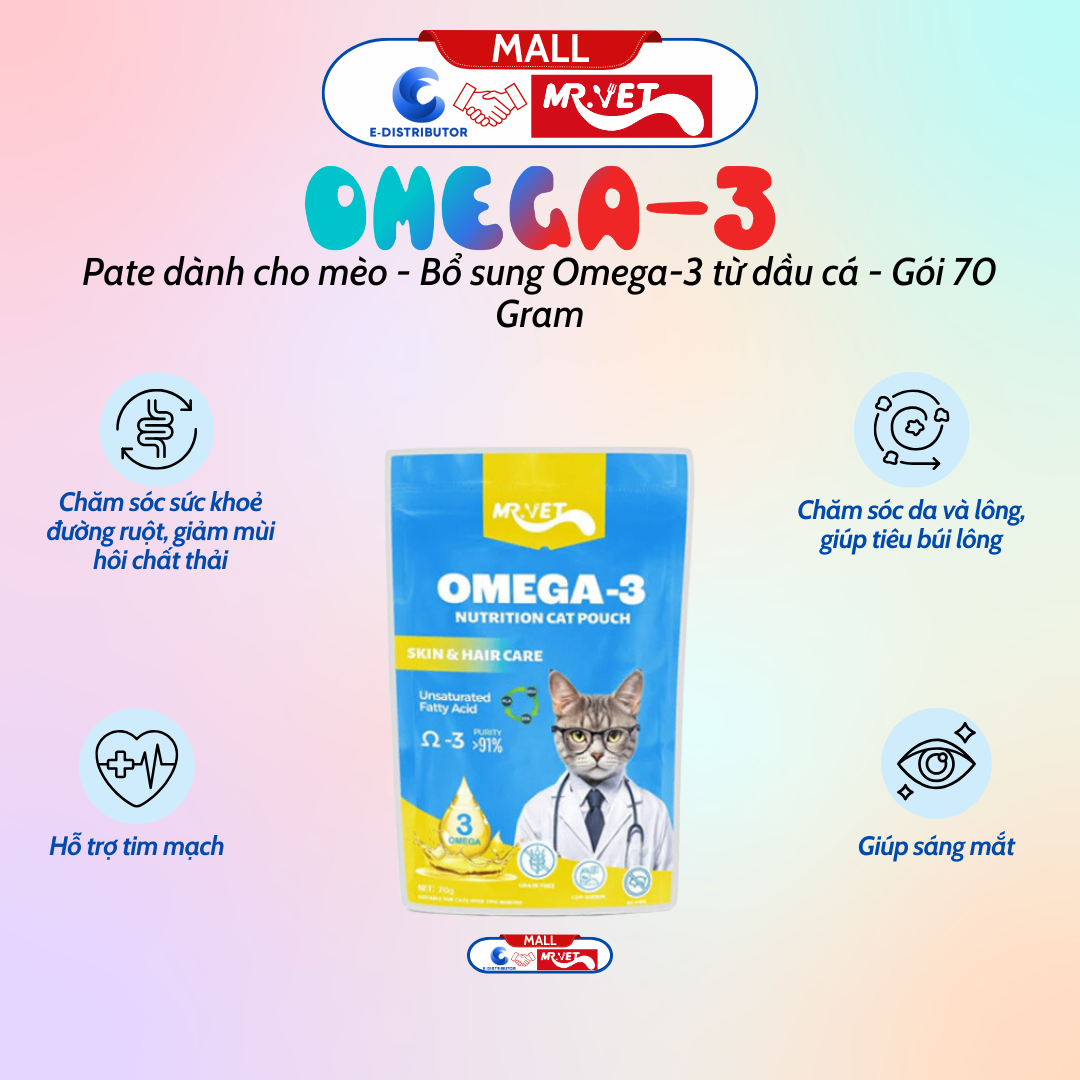 Pate MrVet Omega 3 70g