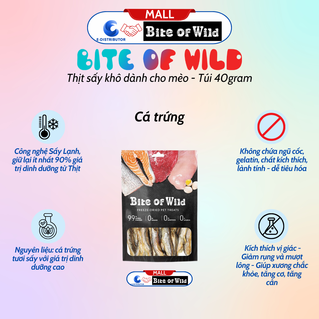 Thịt Sấy Bite Of Wild Cá Trứng