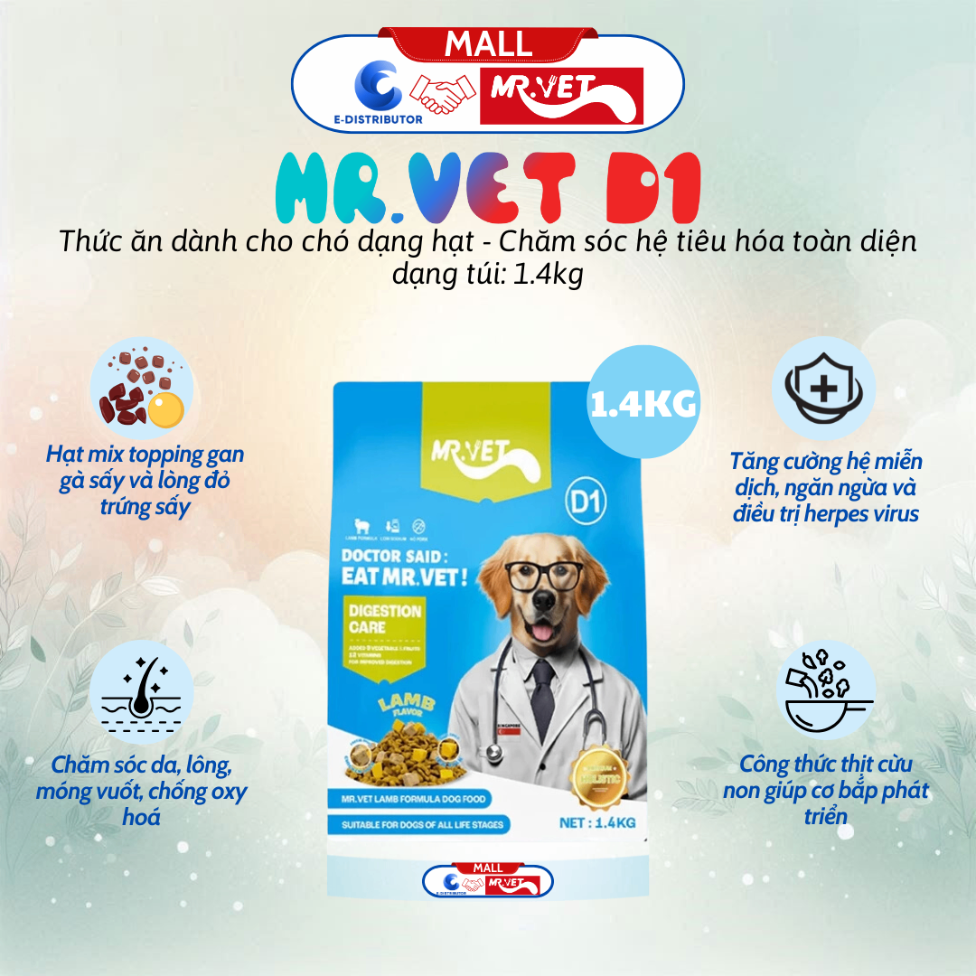 Hạt MrVet D1 1.4kg