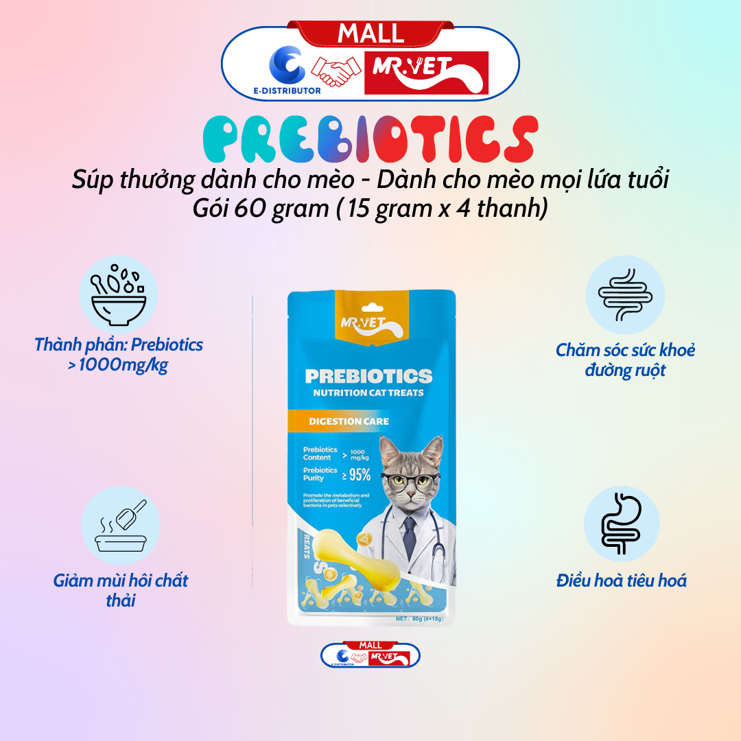Súp Thưởng MrVet Prebiotics 60g