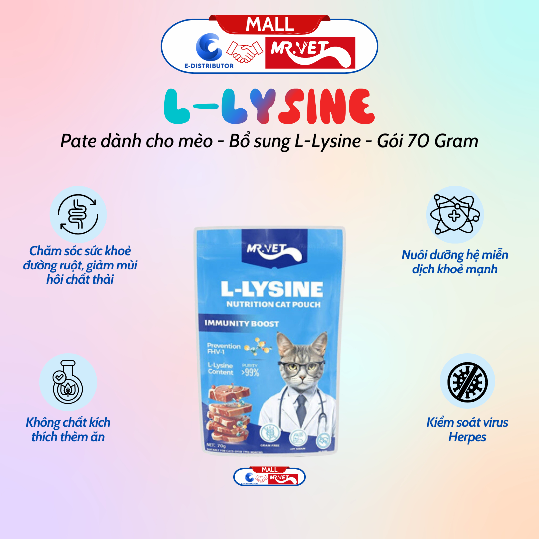 Pate MrVet L-Lysine 70g