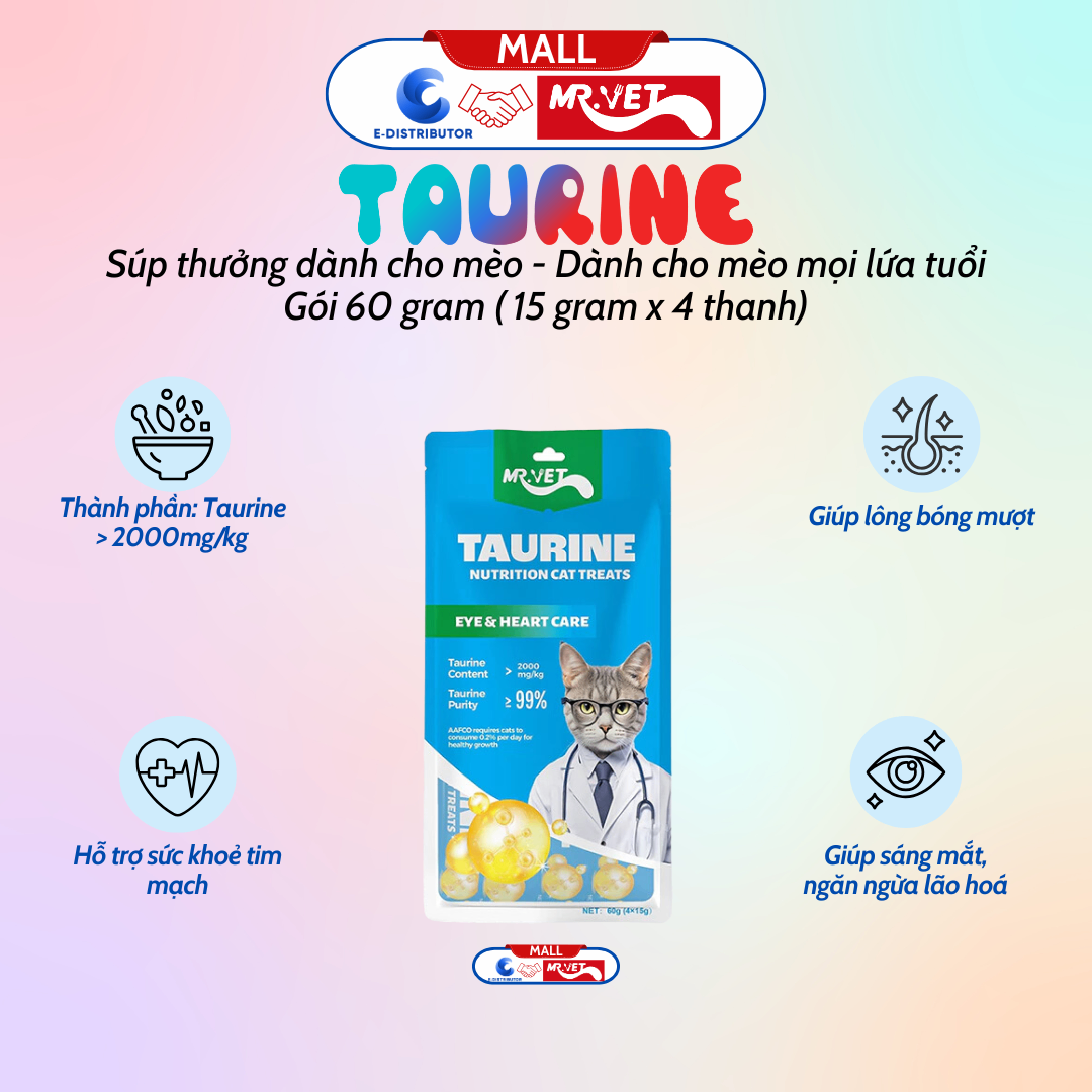 Súp Thưởng MrVet Taurine 60g