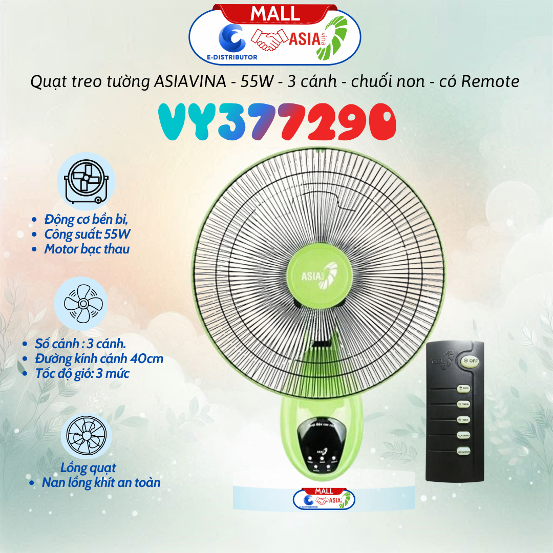 Quạt treo ASIAvina - VY377290 - Chuối Non