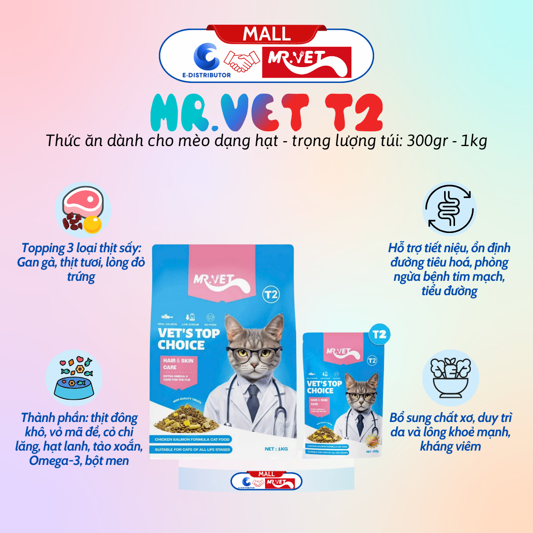 Hạt MrVet T2 1kg