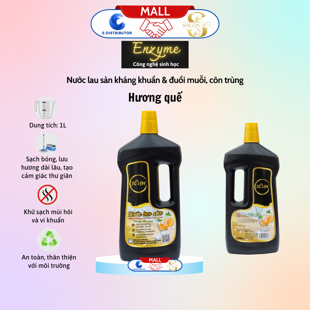 Nước lau sàn SGNEW 1L hương quế