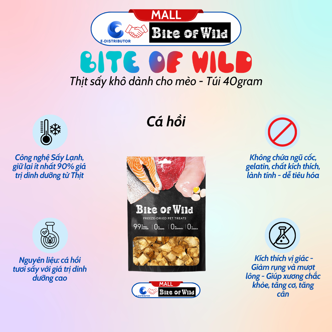 Thịt Sấy Bite Of Wild Cá Hồi