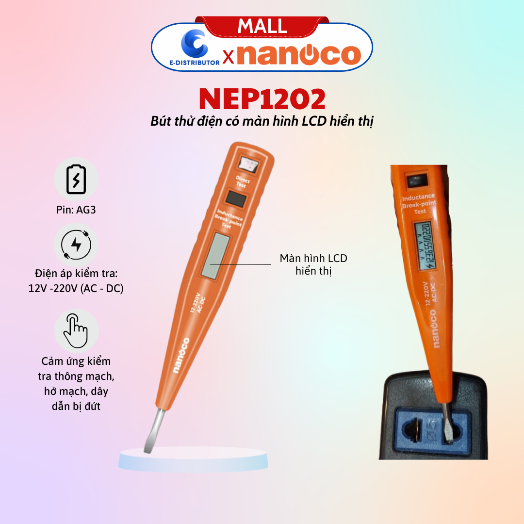 Bút thử điện Nanoco NEP1202