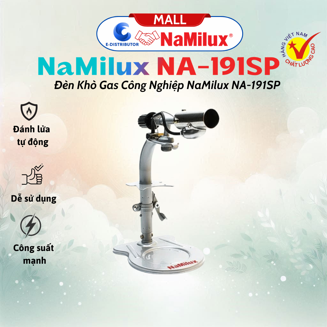 Đèn Khò Gas Công Nghiệp NaMilux NA-191SP/ Sử Dụng Đa Năng/Hệ Thống Đánh Lửa Tự Động/Hàng Chính Hãng