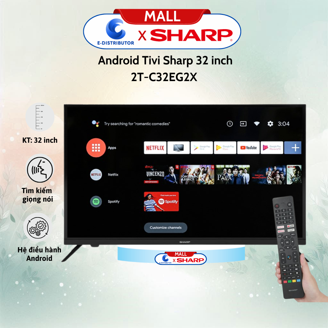 Android Tivi Sharp 2T-C32EG2X 32 inch