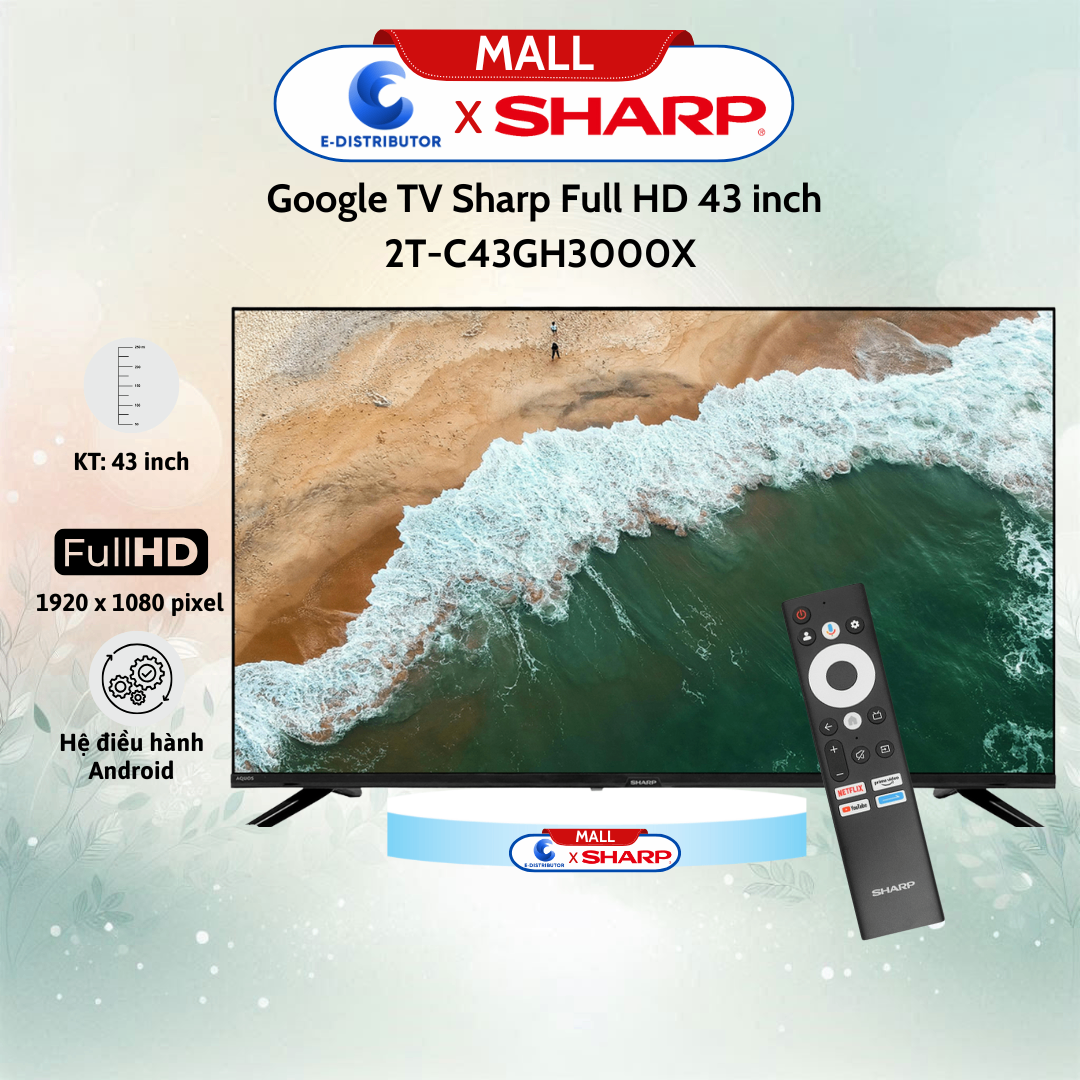 Google TV Sharp Full HD 2T-C43GH3000X 43 inch