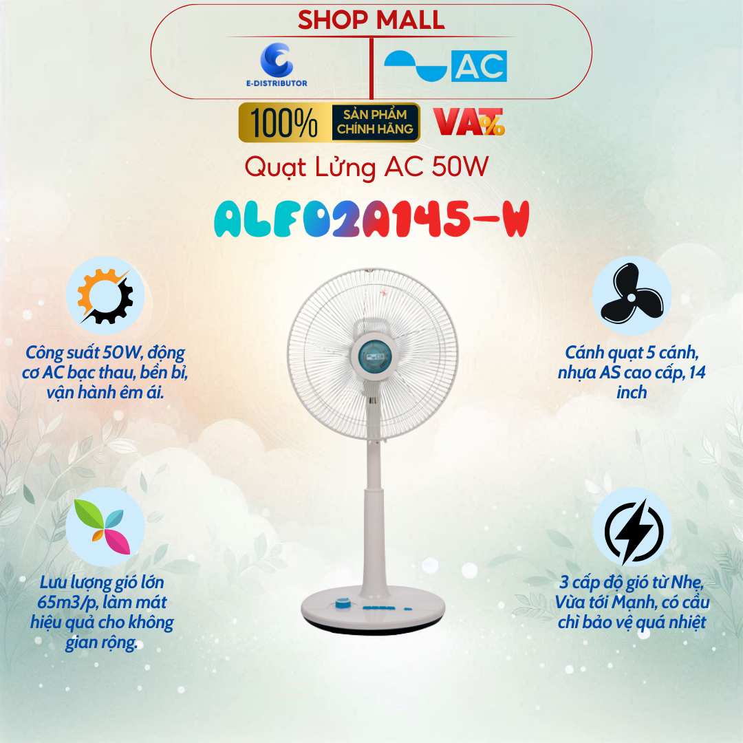 Quạt lửng, 50W, hiệu AC, ALF02A145