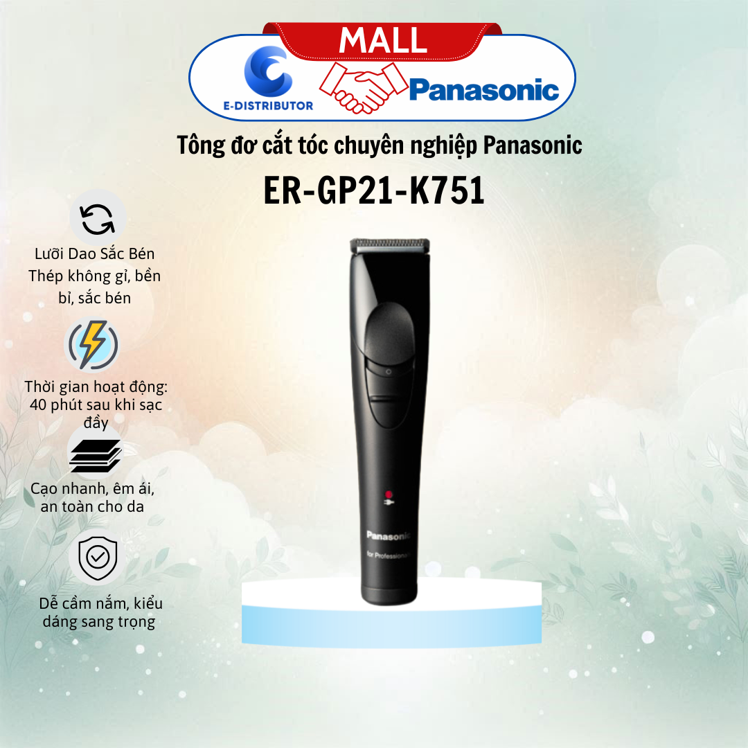 Tông đơ cắt tóc chuyên nghiệp Panasonic ER-GP21-K751
