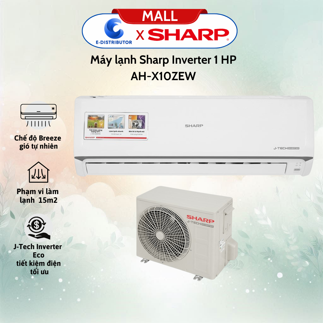 Máy lạnh Sharp AH-X10ZEW Inverter 1 HP